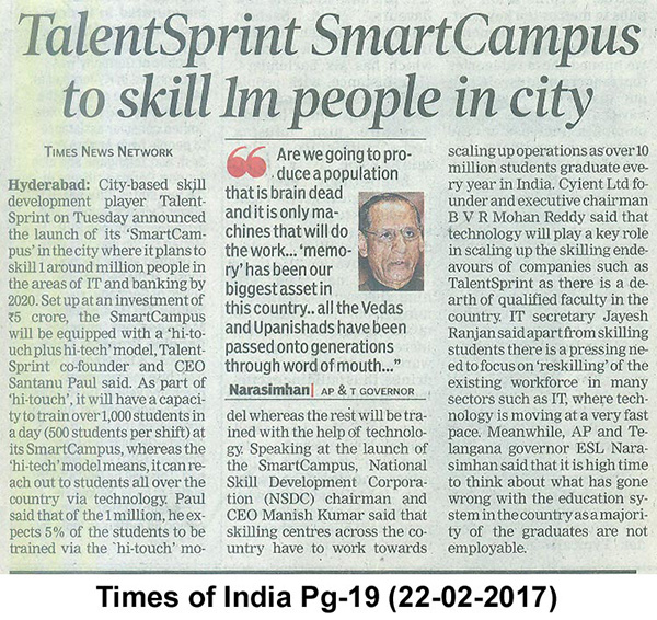 TalentSprint Inauguration of New SmartCampus