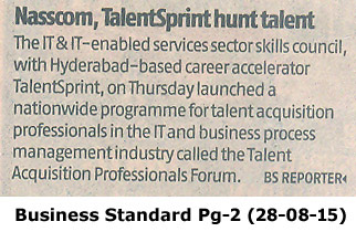 SSC NASSCOM, TalentSprint Launch Talent Acquisition Professionals Forum