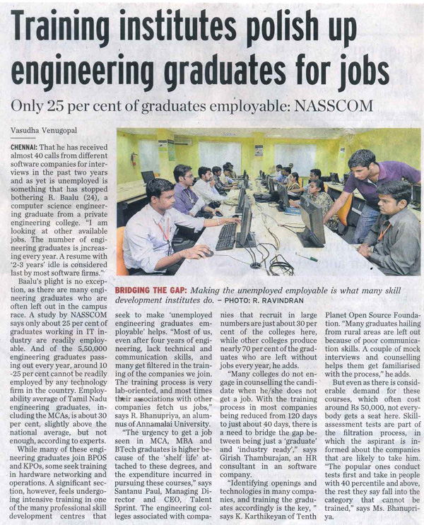 Article in Hindu, software testing_Talent-Sprint_06.07.2011_The-Hindu.jpg